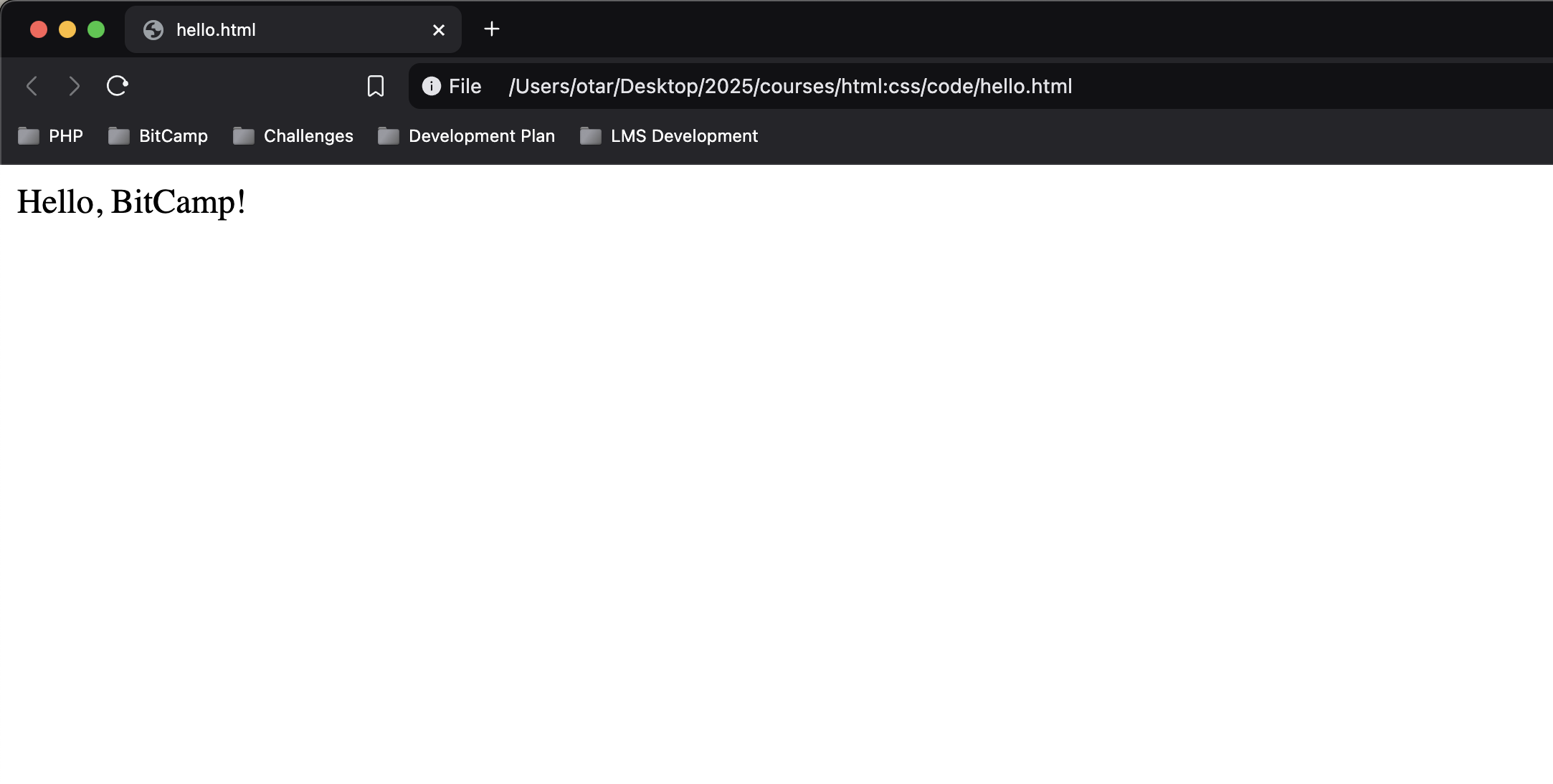 Browser - Hello image